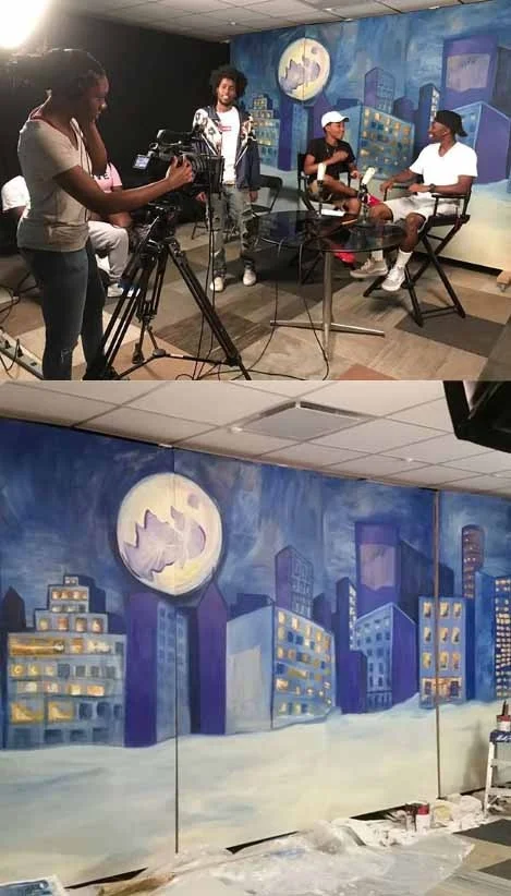 City Backdrop for Audio Visual Studio