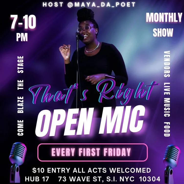That's right Open mic