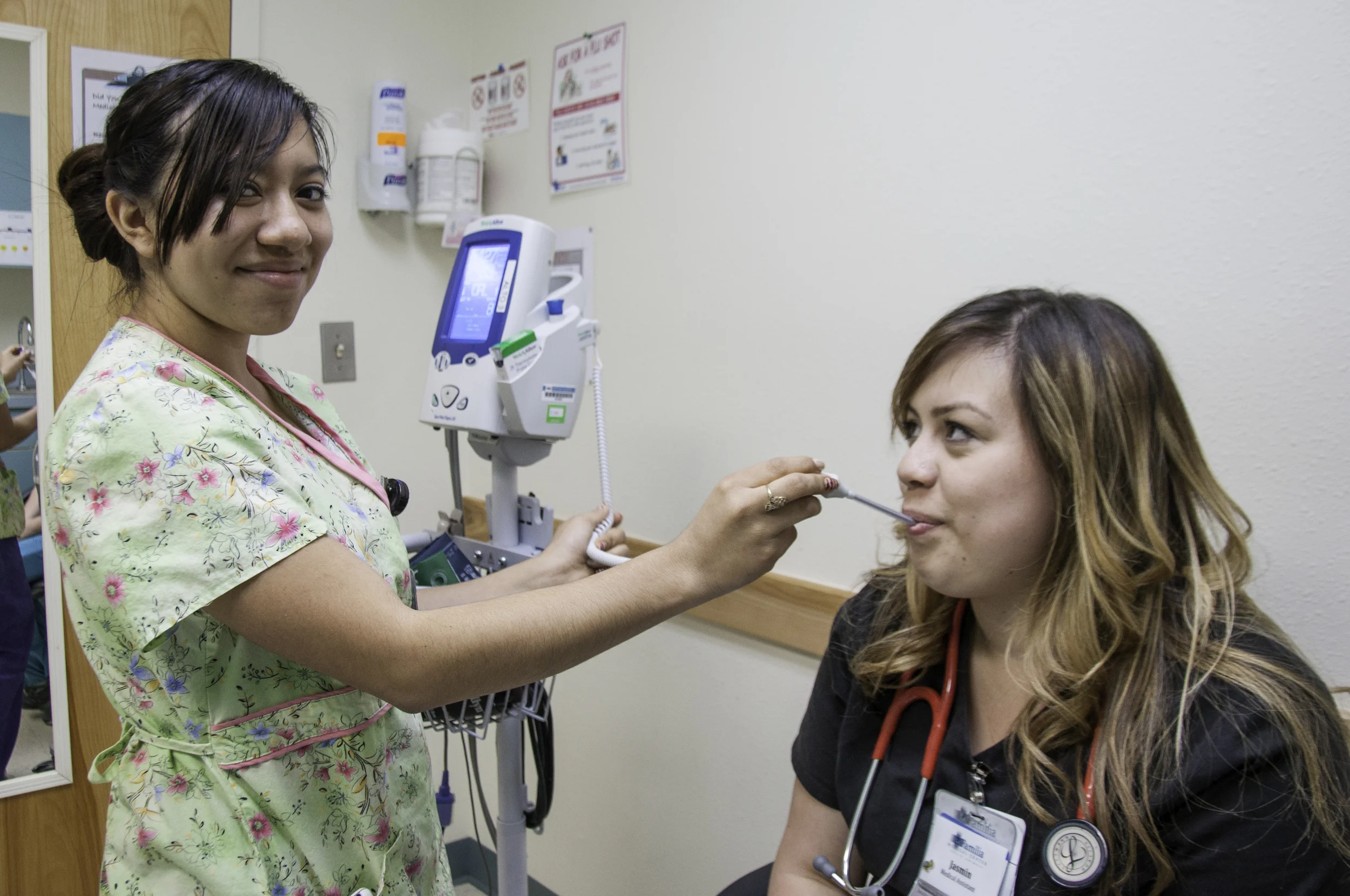 Jasmin Loya - Jasmin Loya works as a medical assistant at La Familia Medical Center. She is twenty years old and graduated from the Masters program where her protege, Maricruz, now studies. Maricruz Lopez Flores - Maricruz Lopez Flores was born and raised in Santa Fe, NM. She is currently a senior at The Masters Program and a sophomore at Santa Fe Community College. She is 17 years old and loves playing the piano, painting, drawing and dancing, but her dream job is in the medical field. She has always had an interest in medical careers, and her mentorship with Inspire Santa Fe has allowed her to learn a little bit more about what here future job would be like.