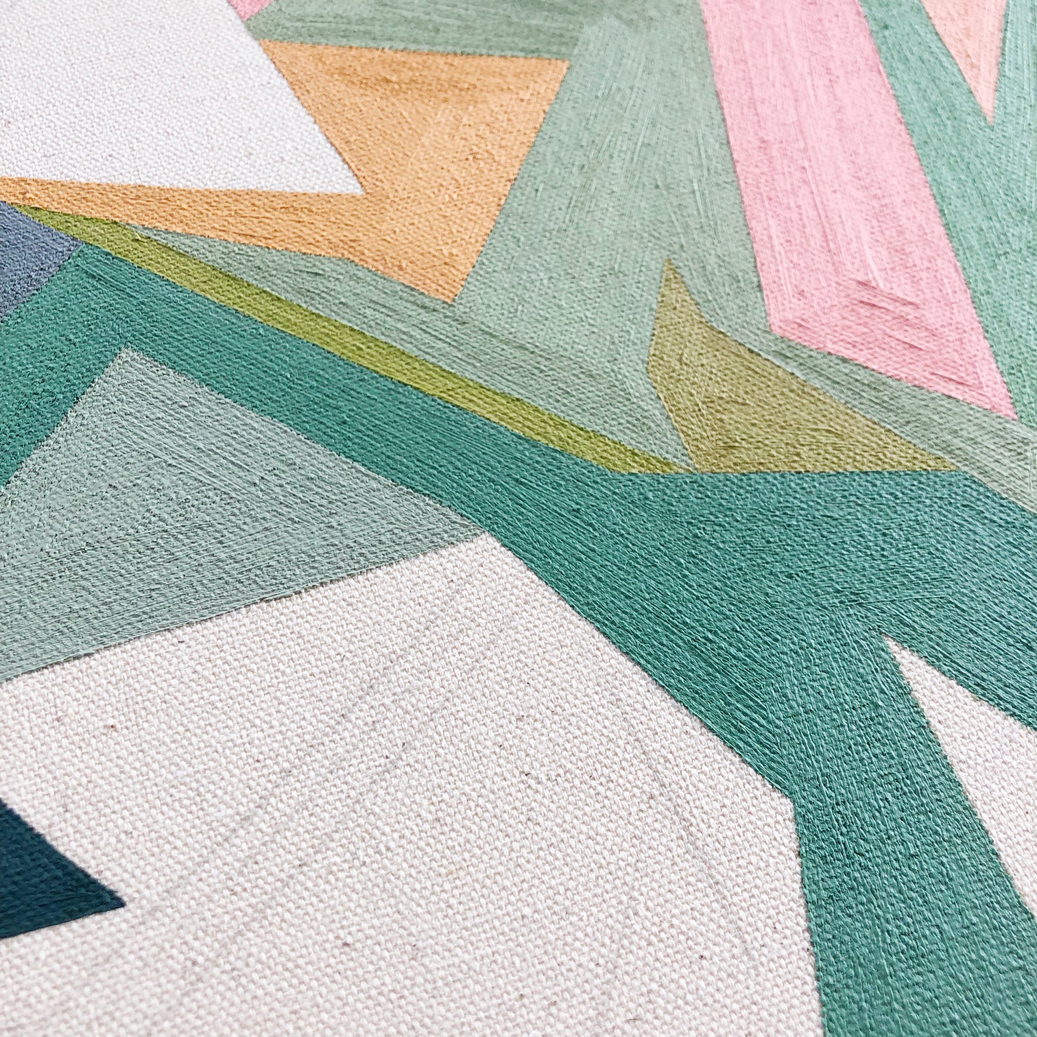 First Painting in Progress for 2019 Solo Exhibition