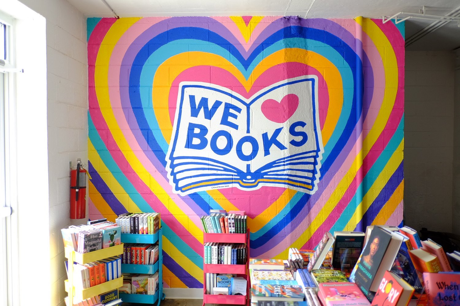 We Heart Books Mural