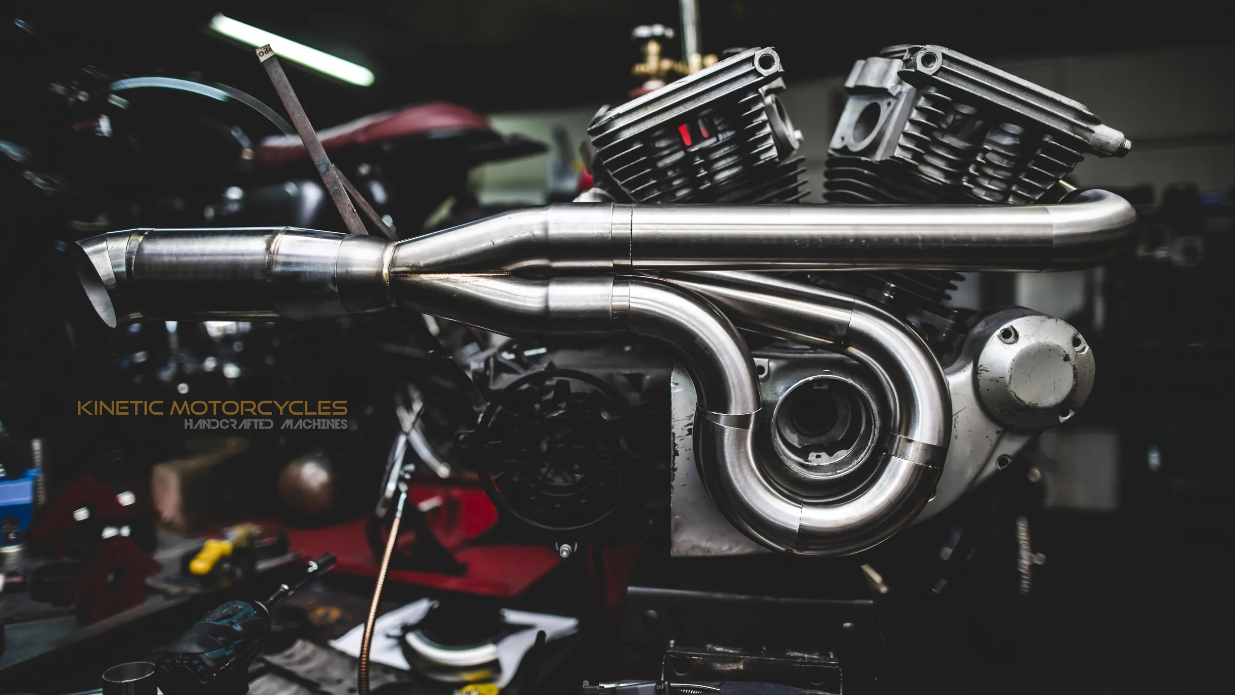 Kinetic Motorcycles 360 Flatline Exhaust