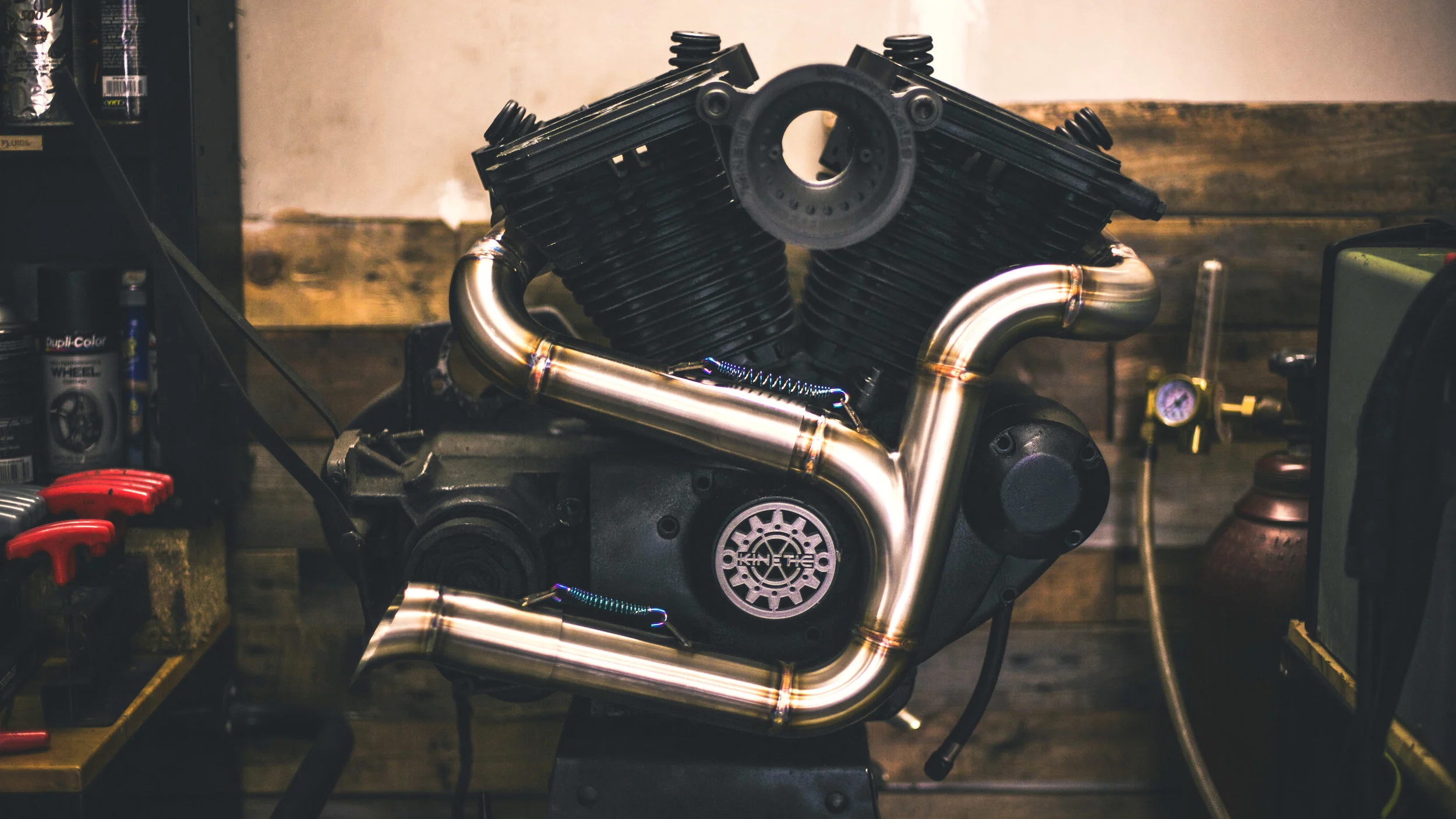 Kinetic Motorcycles XL3 Modular Exhaust for Harley Sportster
