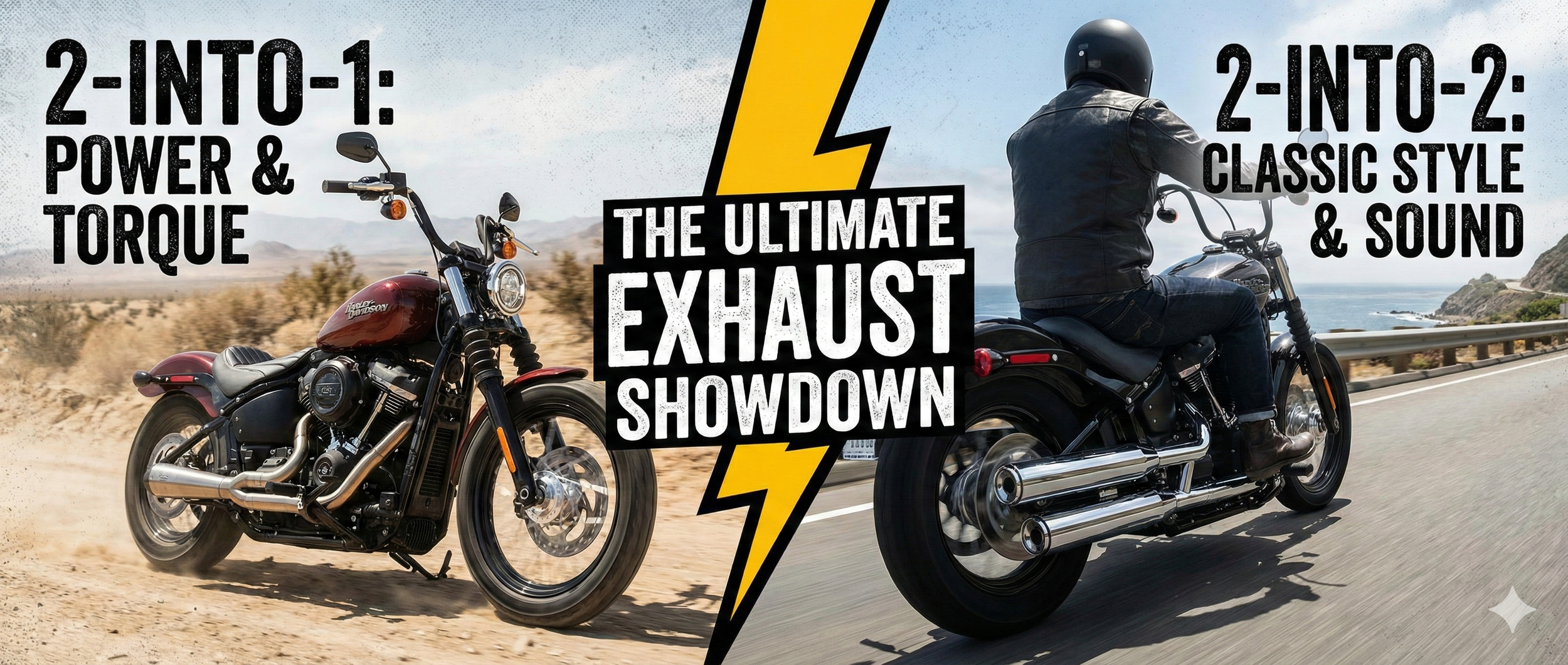 The Ultimate Exhaust Showdown: 2-into-1 vs. 2-into-2 Systems for Harley Softails