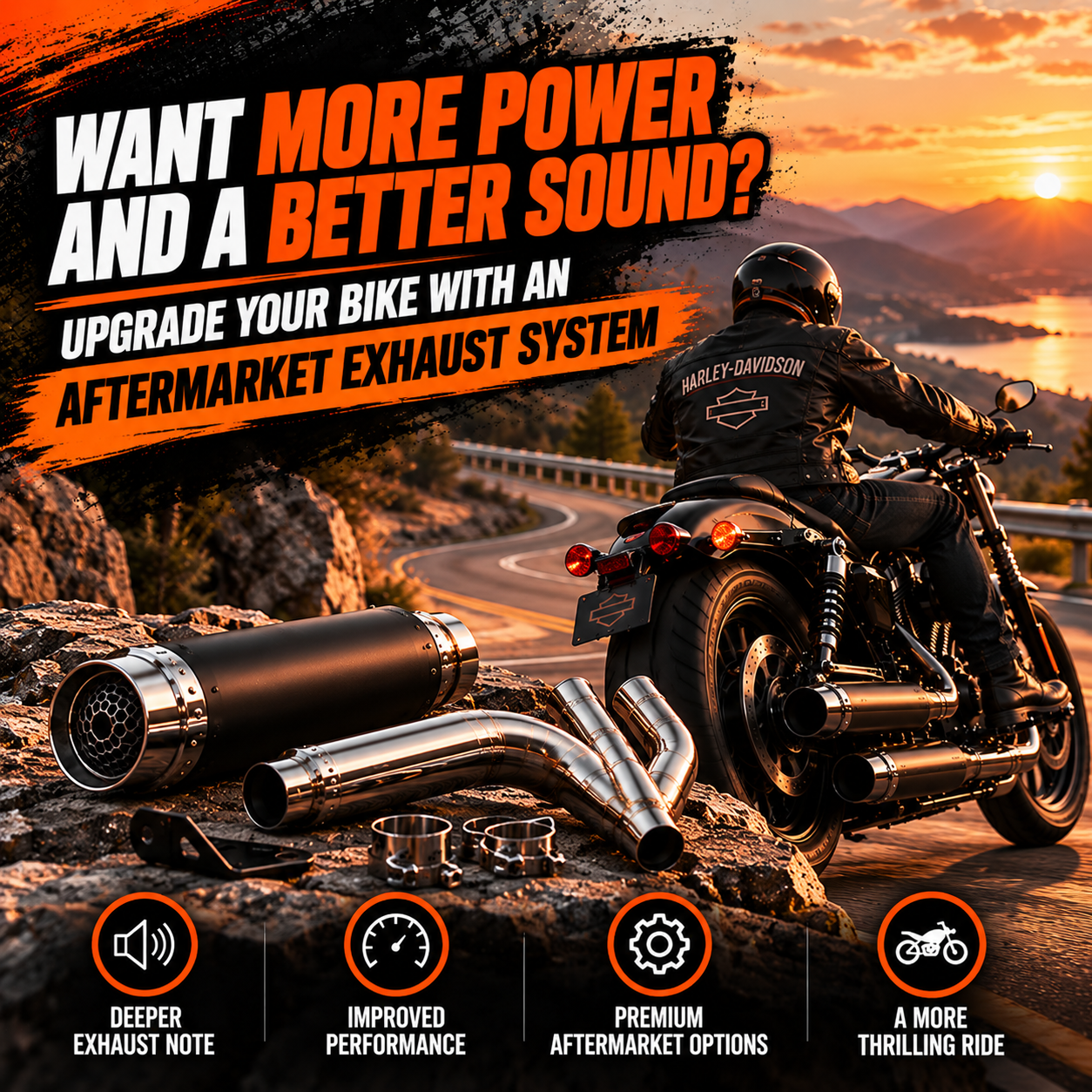 Want More Power and a Better Sound? Upgrade Your Bike With an Aftermarket Exhaust System