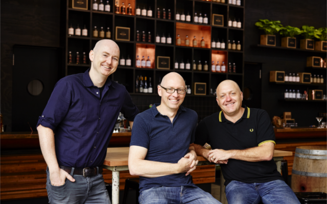 The Four Pillars team. From left: Matt, Cam and Stu.