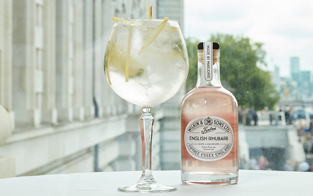 Tiptree Rhubarb Gin Liqueur Gin and Tonic.png