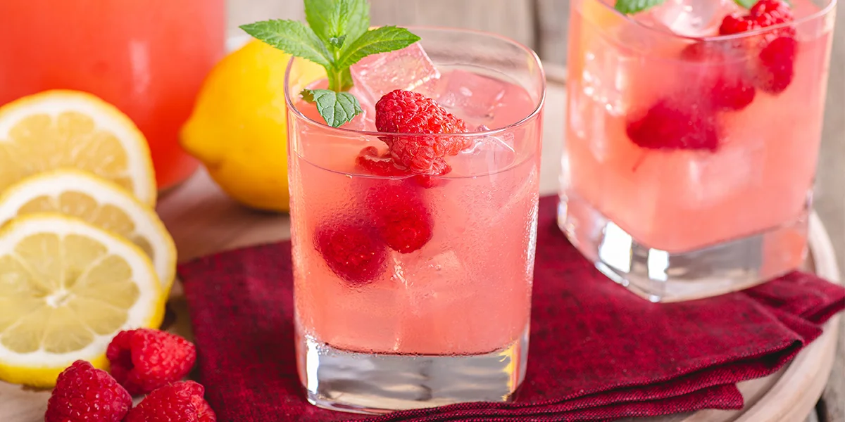 Pink gin and raspberry lemonade is just the tipple to lift our spirits