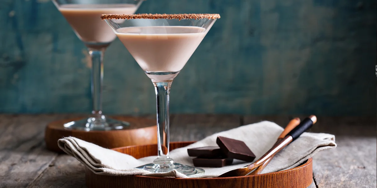 This boozy chocolate and salted toffee martini is the dessert cocktail
