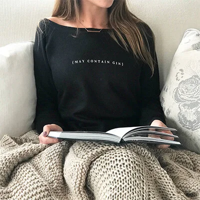 Treat: “May Contain Gin” Ladies’ Jumper £30, Not on the High Street