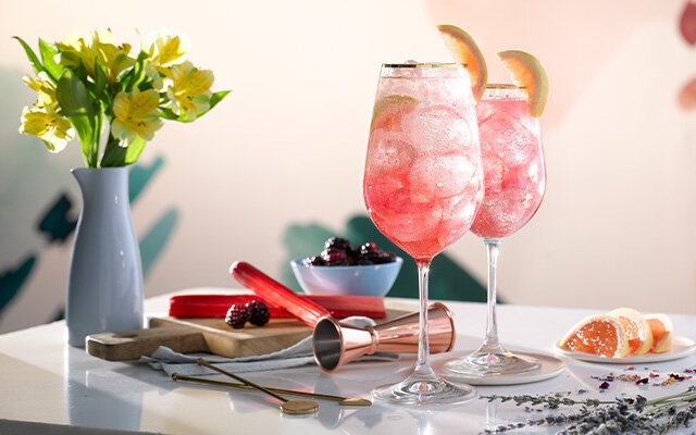 11 of the prettiest pink gin cocktail glasses for the perfect