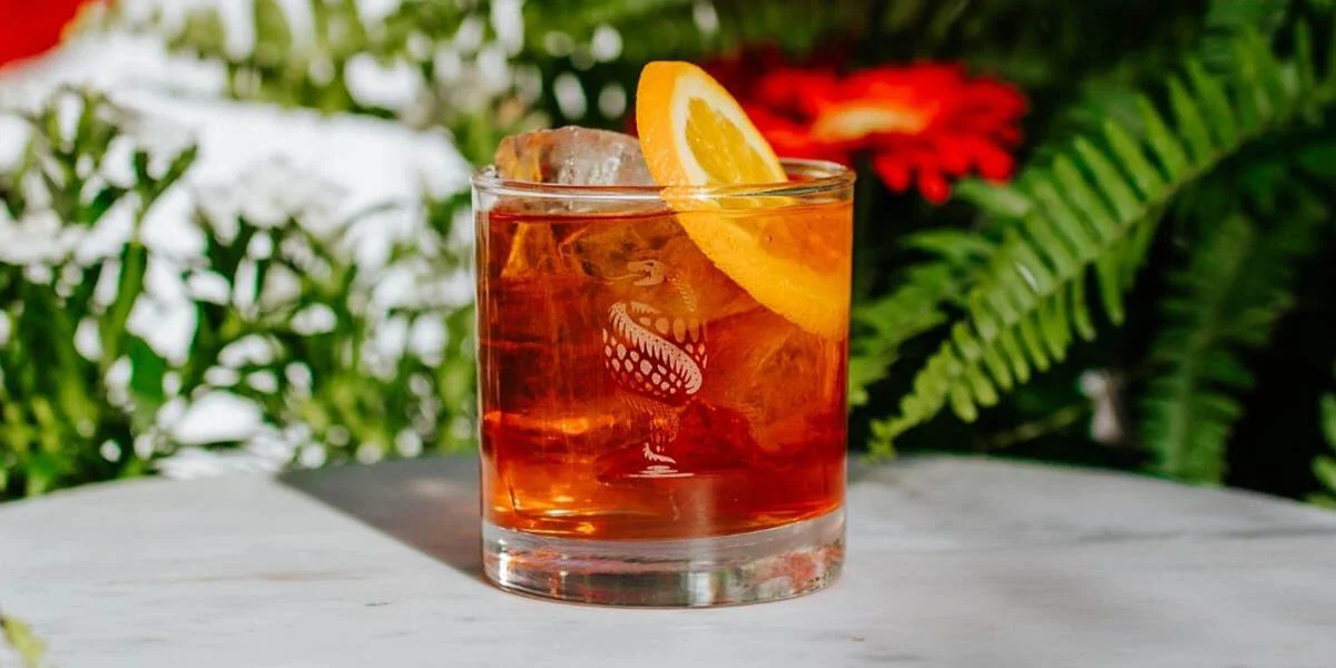 This sparkling Pimm's, gin and Campari cocktail is the stuff of dreams