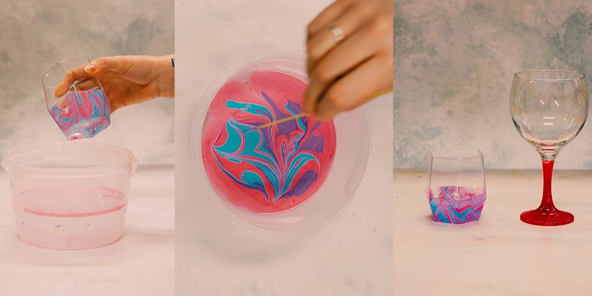 You HAVE To See How Easy These Marble Wine Glasses Are To Paint!
