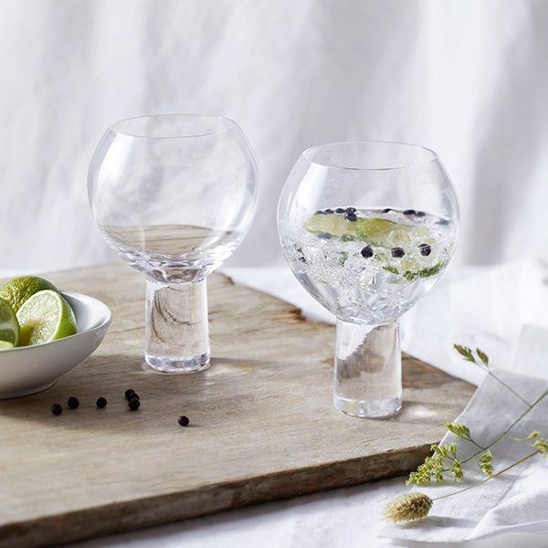 Gin Glasses Set of Hand Crafted Balloon G&T Cocktail Glass Set