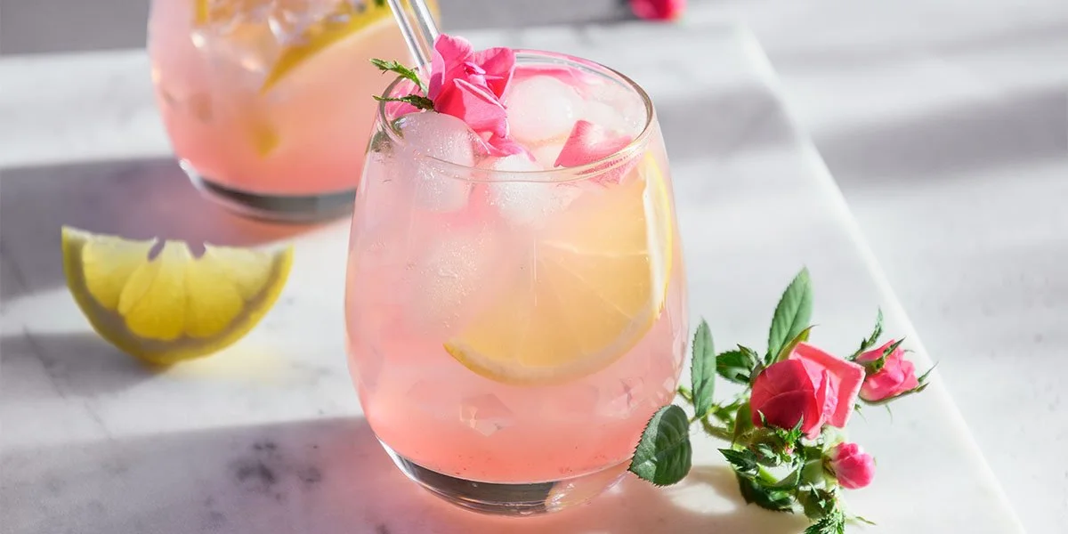 Rosé cider and gin come together in this pink cocktail recipe