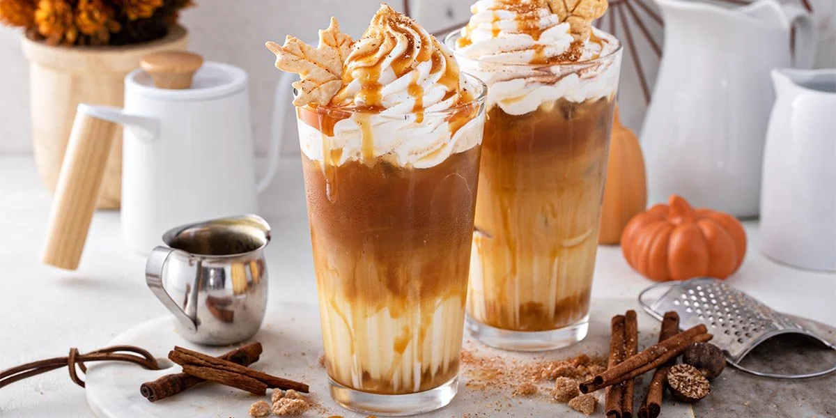 We have added gin to this creamy vanilla caramel iced latte recipe and