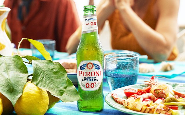 Peroni Signature Italian Beer Glass Peroni Nastro Azzurro