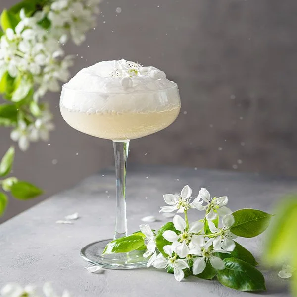 Add a scoop of lemon sorbet to this stunning gin, limoncello and