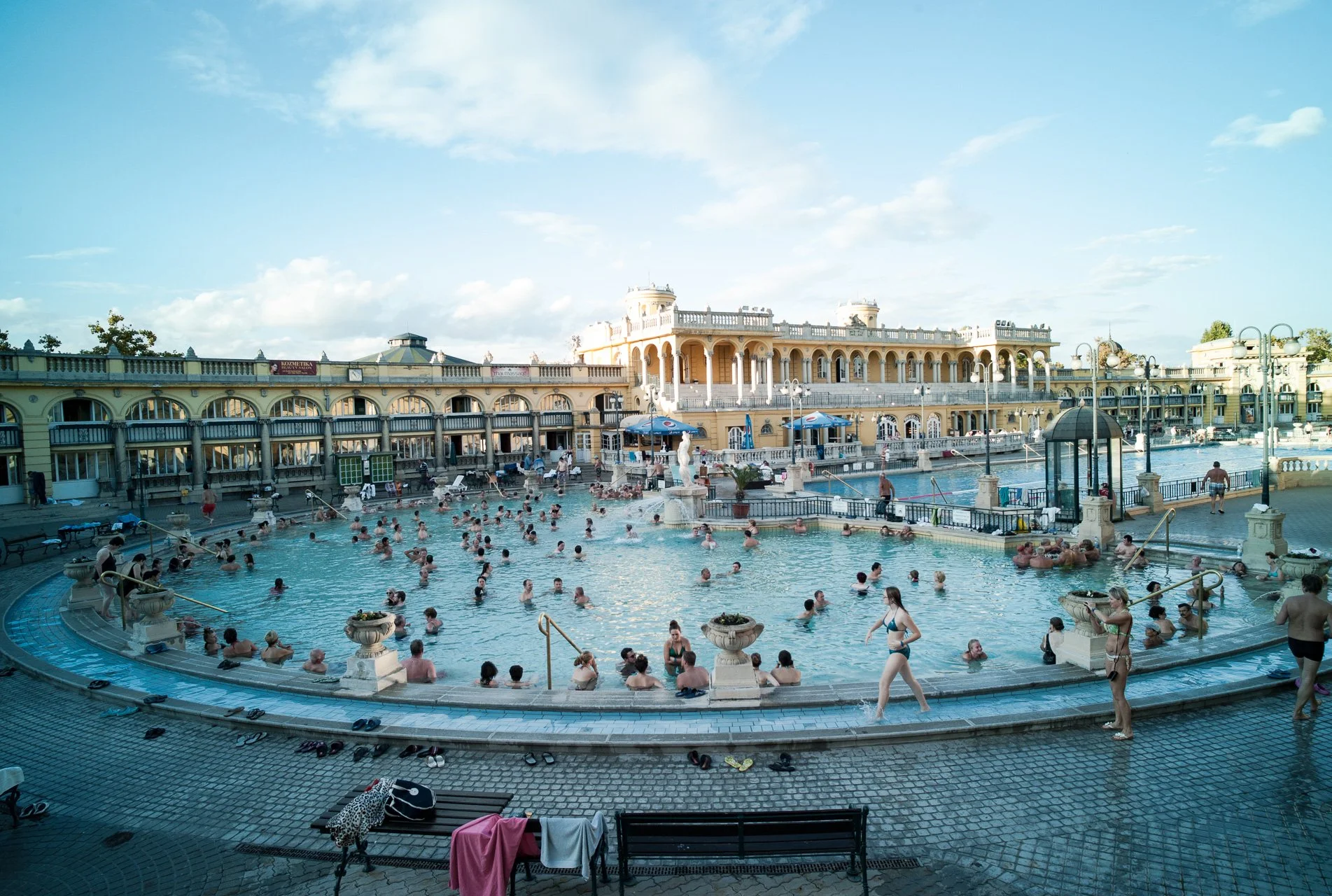 Széchenyi Thermal Bath is the largest medicinal bath in Europe. With elaborate outdoor and indoor pools, it is a popular venue amongst the locals to unwind and socialize.