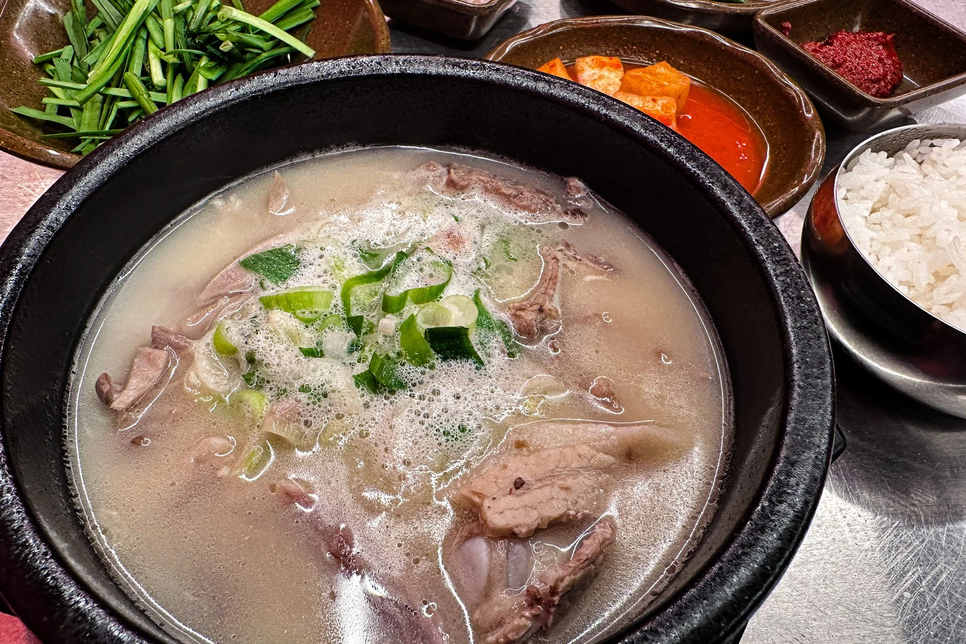 Dwaeji Gukbab, pork rice soup, a Busan specialty comfortfood.