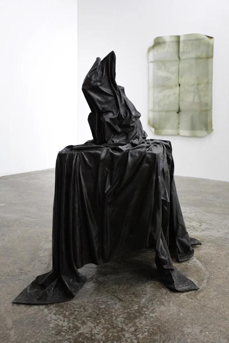 «Silent Codes» (2012) Casted bronze. 140 x 110 x 160 cm Unique / LM-PDT 2013-01 Installation view: Lars Morell «Porta’s Description» Palais de Tokyo, Paris. 25.02 - 05.04.2013. Curated by Marc Bembekoff.