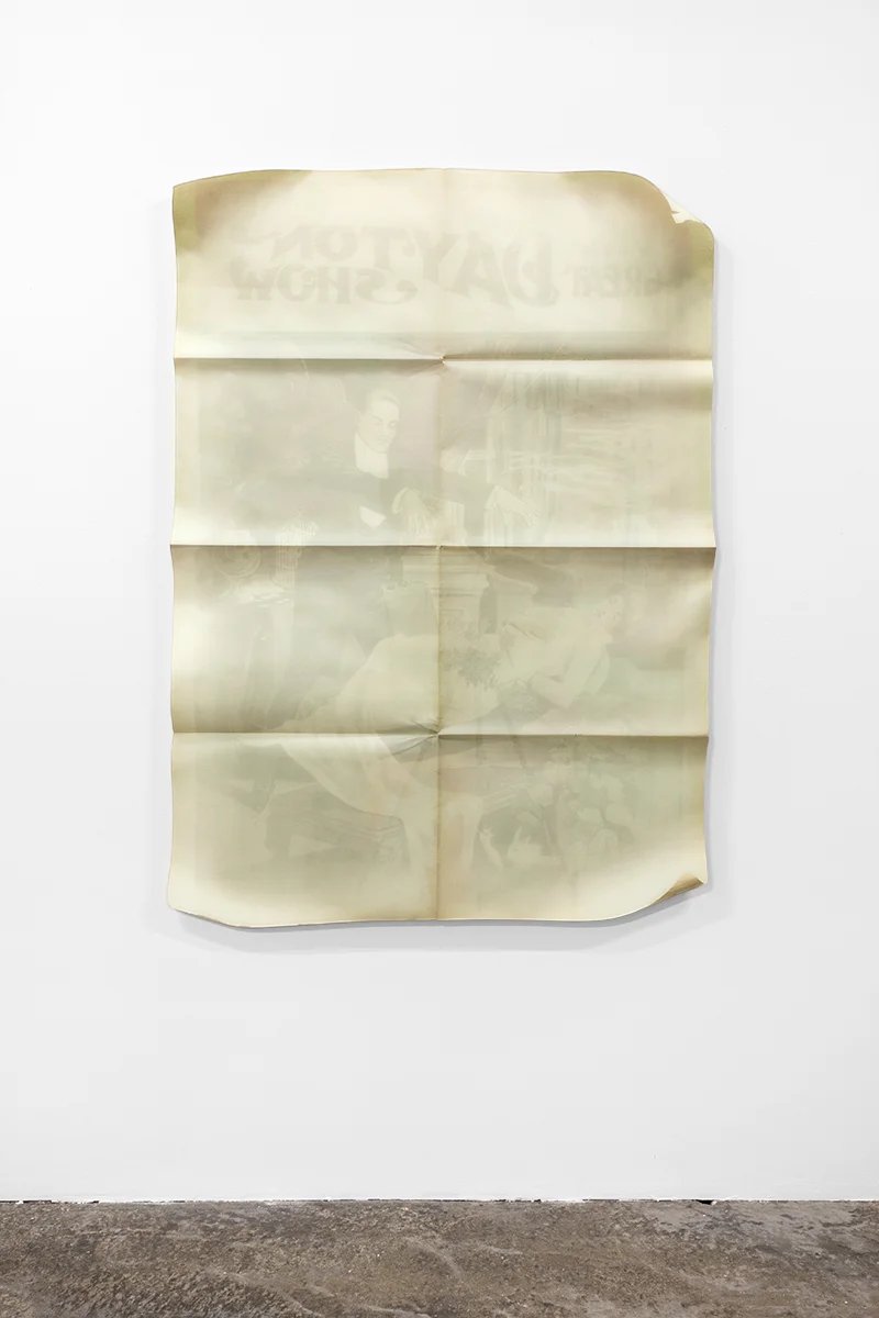 «Ink on Paper» (2012) Shapecut Diasec. 165 x 120 x 2.5 cm Unique / LM-PDT 2013-03 Installation view: Lars Morell «Porta’s Description» Palais de Tokyo, Paris. 25.02 - 05.04.2013. Curated by Marc Bembekoff.