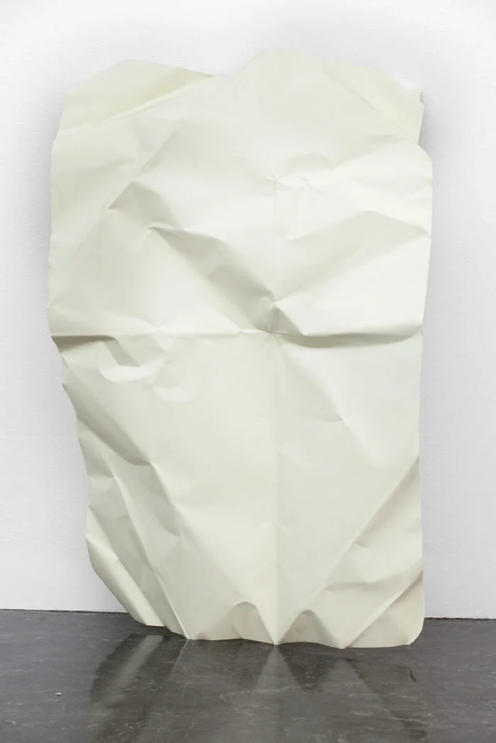 «No. 10» 2010 Cold rolled steel, polyurethane paint. - Installation view: Høstutstillingen, Kunstnernes Hus, Oslo (10.09 - 09.10.2011)