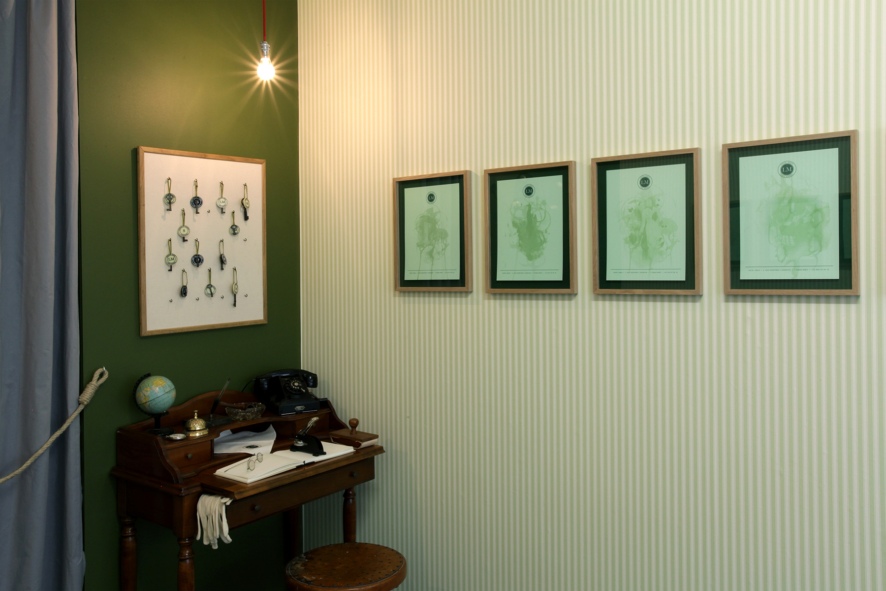 Installation view: Lars Morell «Hotel Paris» Galerie Nivet-Carzon, Paris. 16.09 - 20.10.2012.