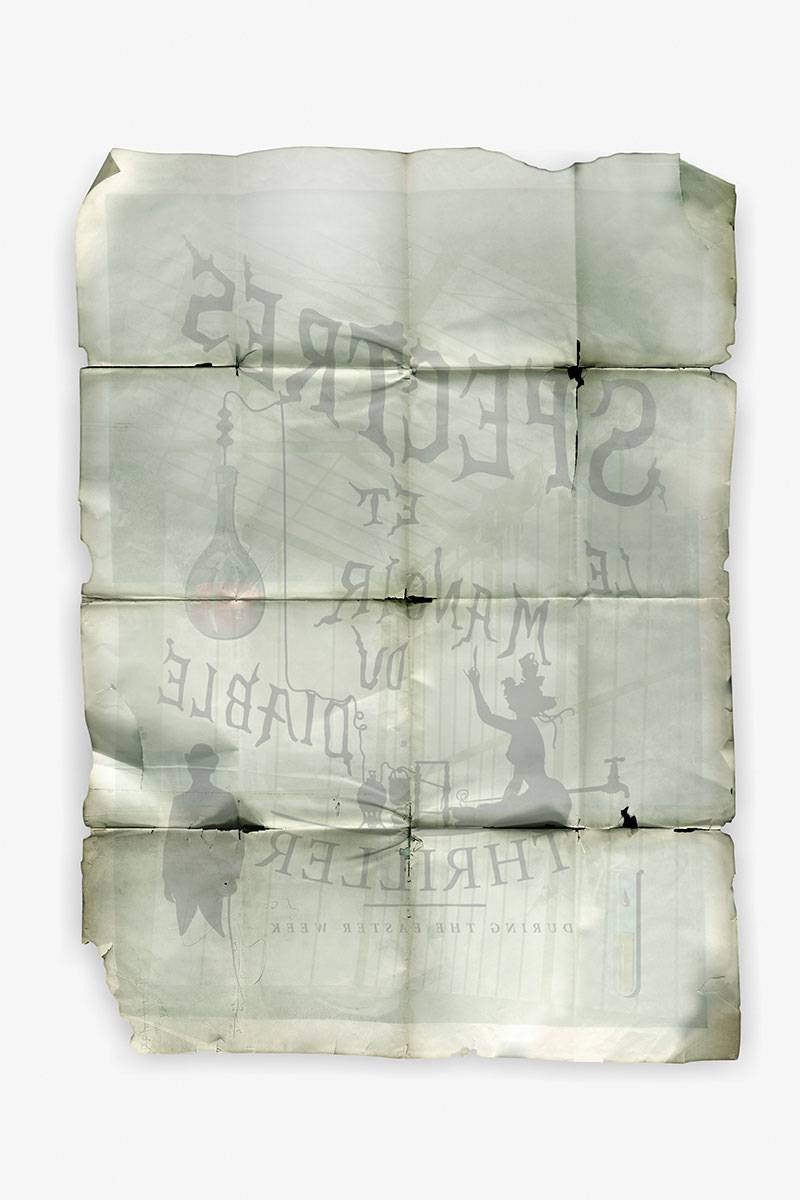 “Ink on Paper” (2015) Shape cut Diasec, 164 x 119 x 2.5 cm.