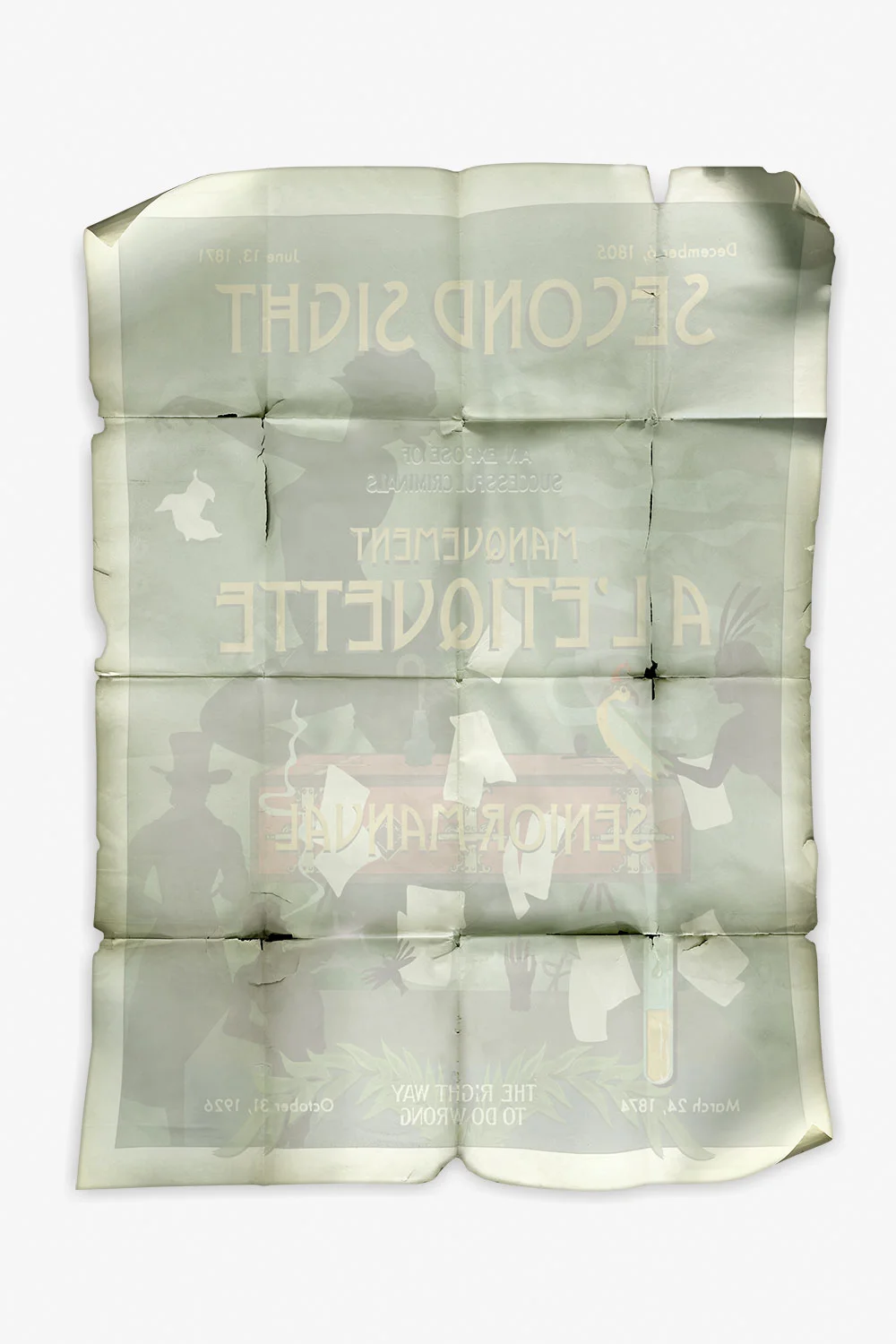 “Ink on Paper” (2015) Shape cut Diasec, 163 x 120 x 2.5 cm.