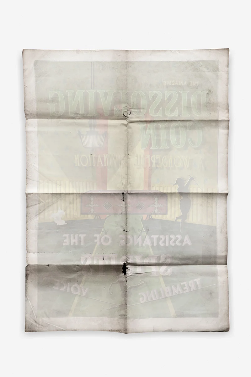 INK ON PAPER # 30 (2016) UV cured print on aluminum 17 x 85 cm. Edition: 1/7+1AP. 