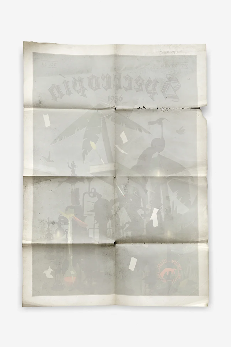 INK ON PAPER # 33 (2016) UV cured print on aluminum 117 x 82 cm. Edition: 1/7+1AP. 