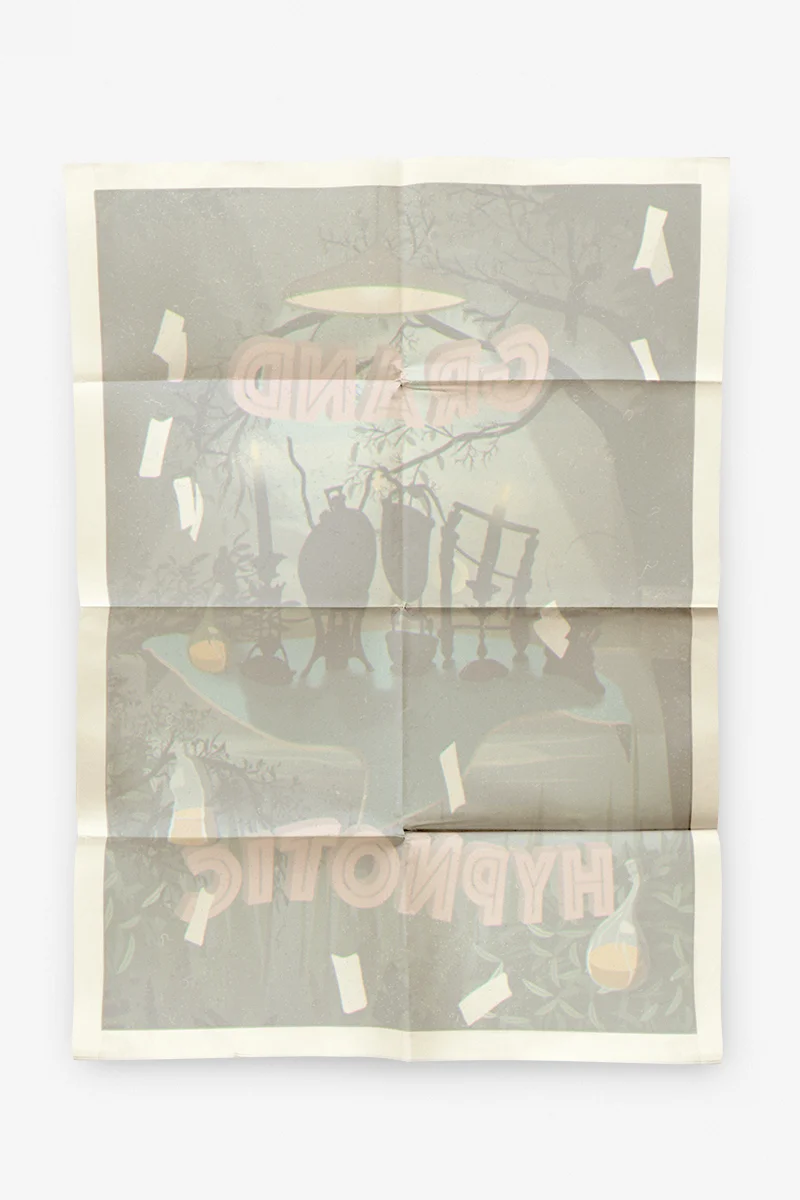 “Ink on paper # 44” (2016) UV cured print on aluminium. 115.5 x 84.4 cm. Edition: 1/7+1AP