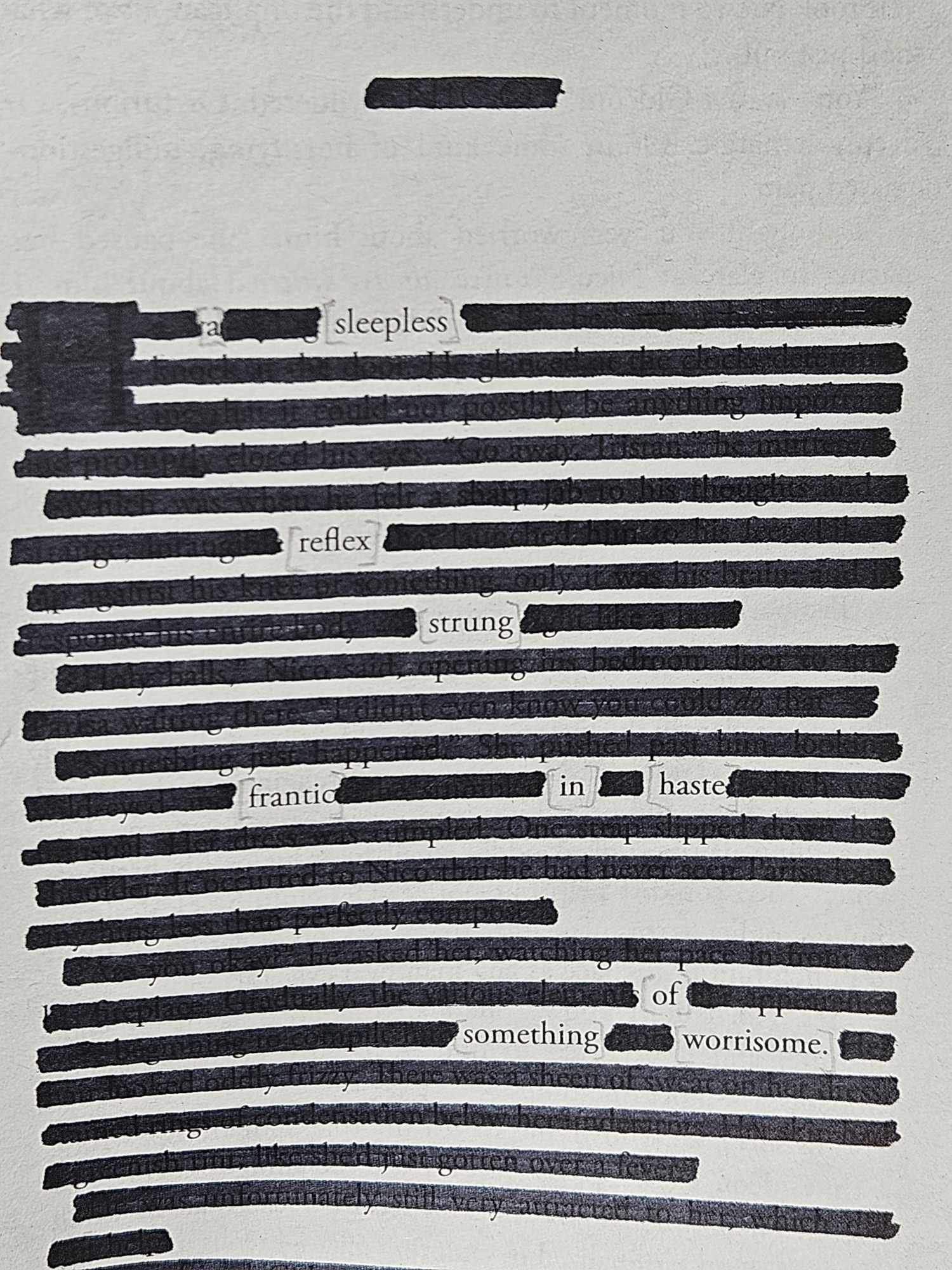 Blackout Poetry in Cornwall, UK