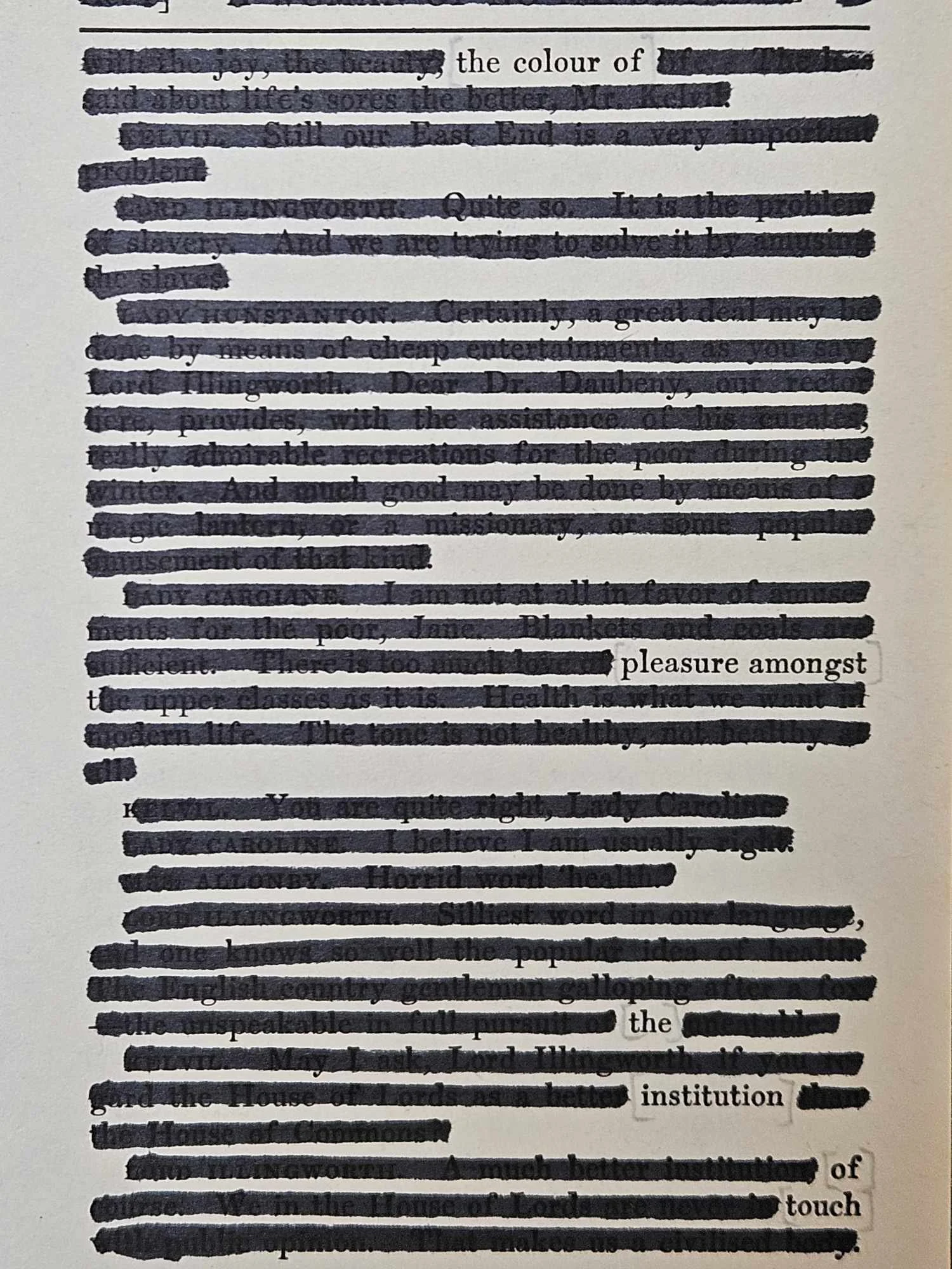 Blackout Poetry in Cornwall, UK