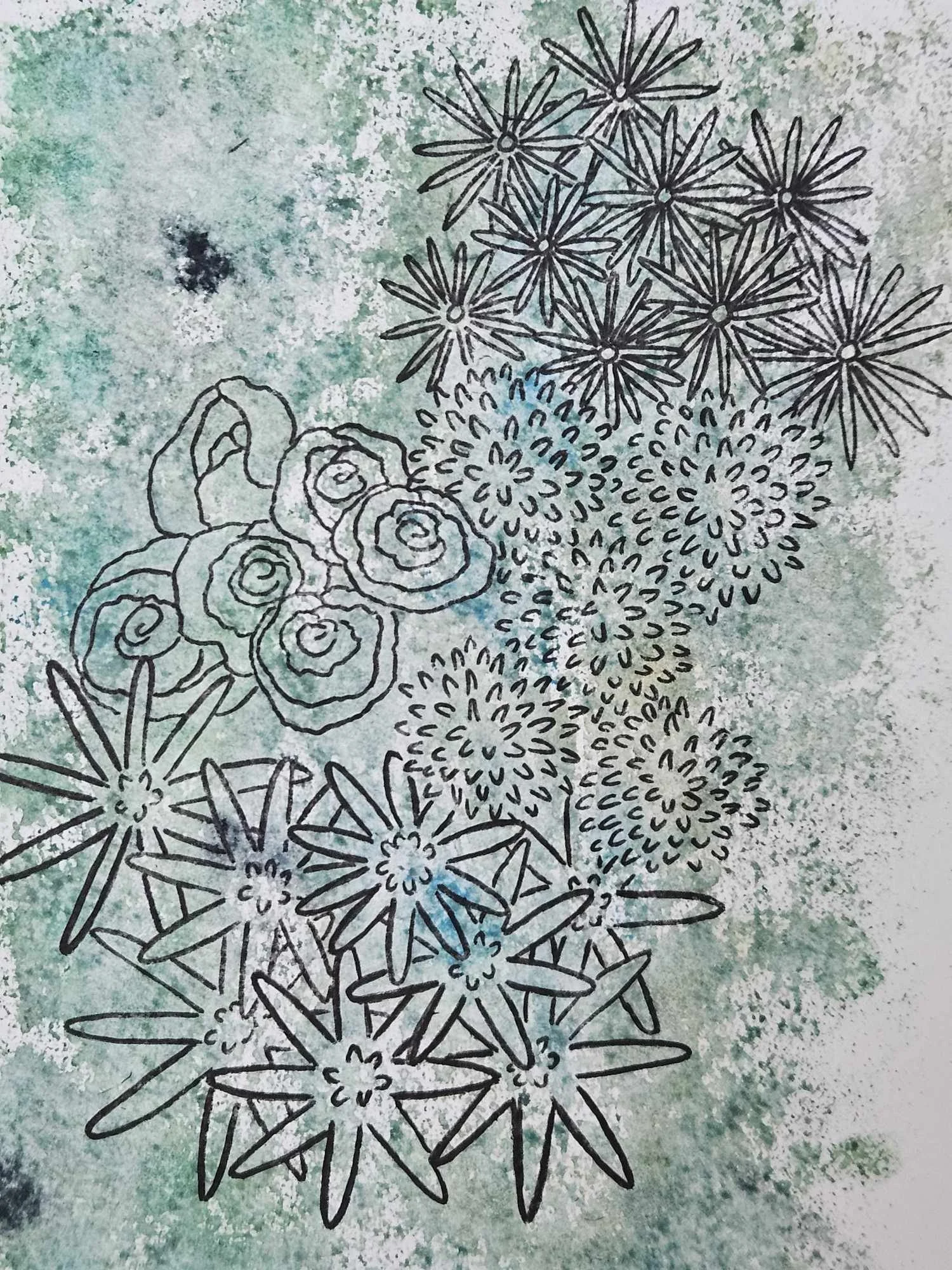 Drawing in Cornwall, UK