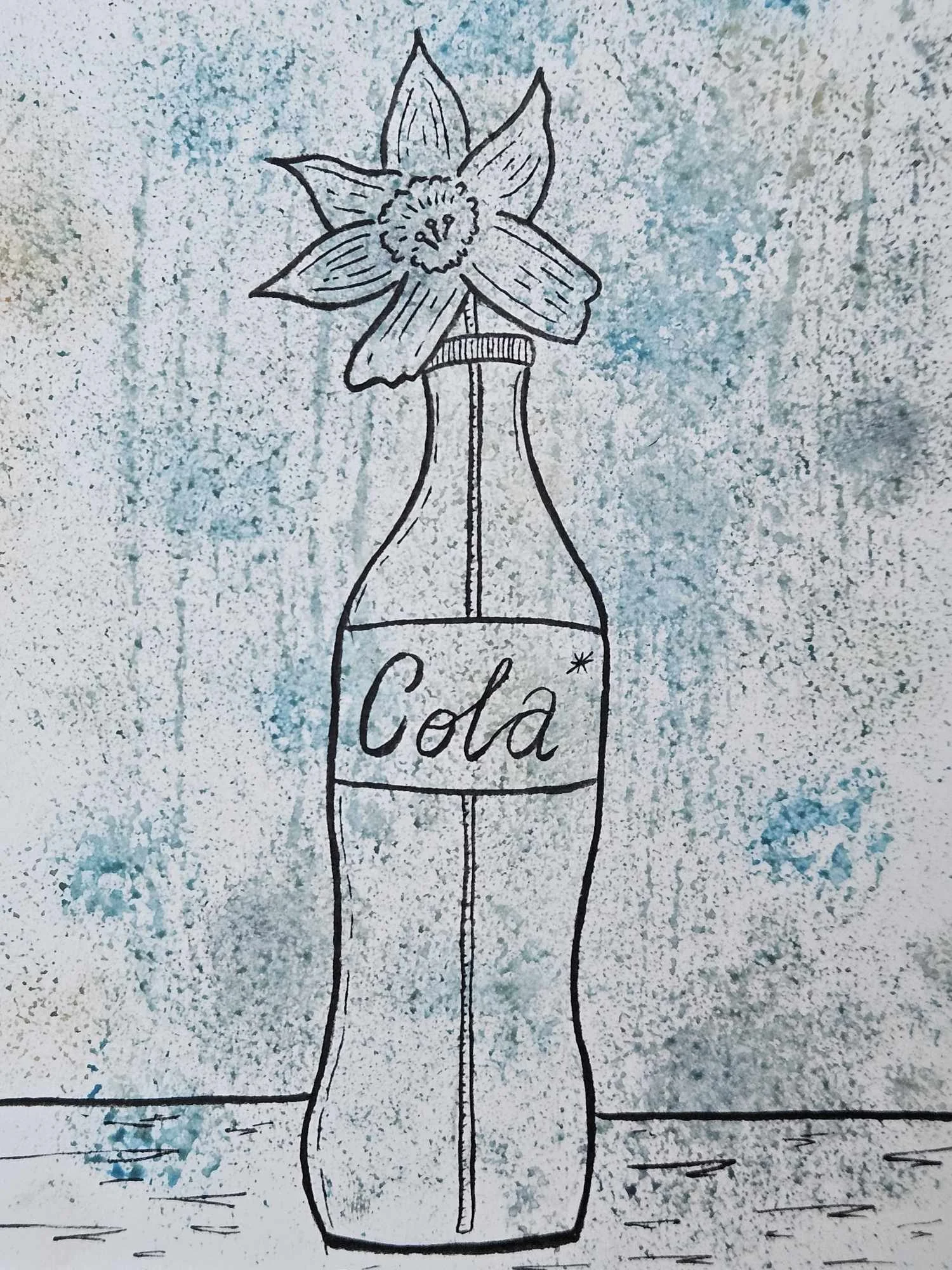 Drawing in Cornwall, UK