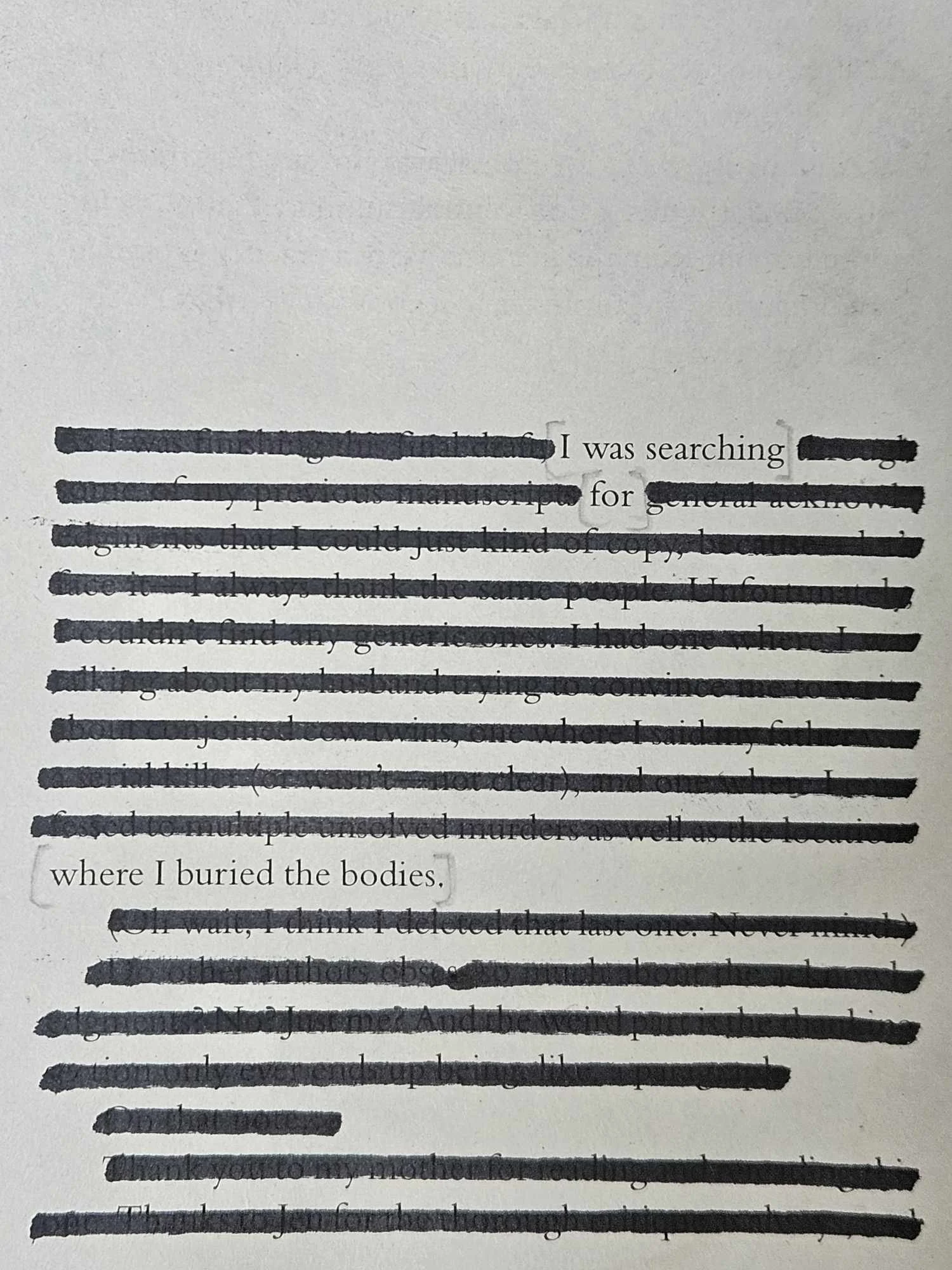 Blackout Poetry in Cornwall, UK