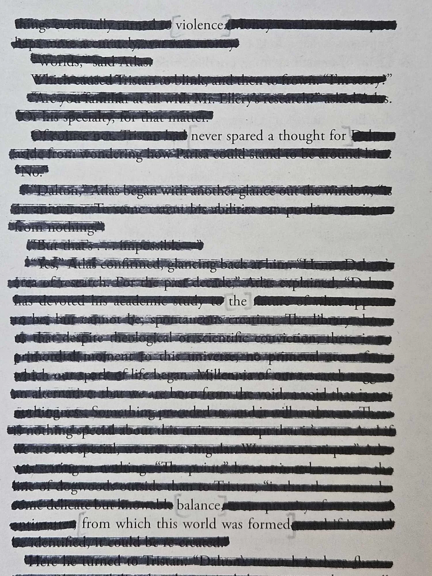 Blackout Poetry in Cornwall, UK