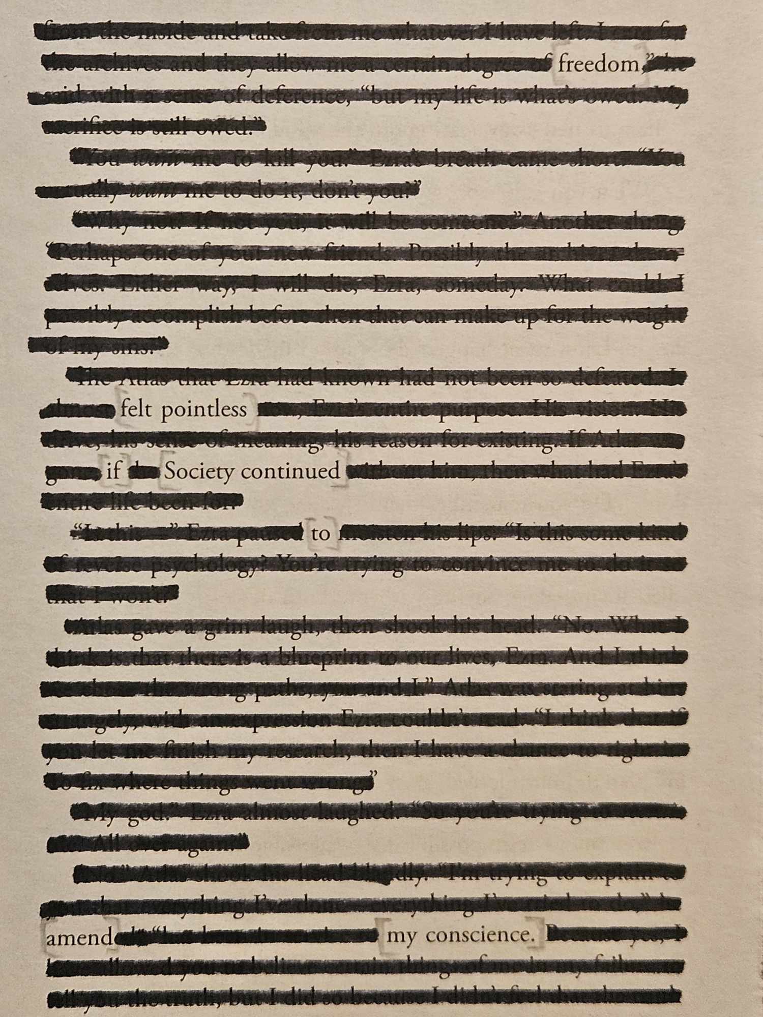  Blackout Poetry in Cornwall, UK 