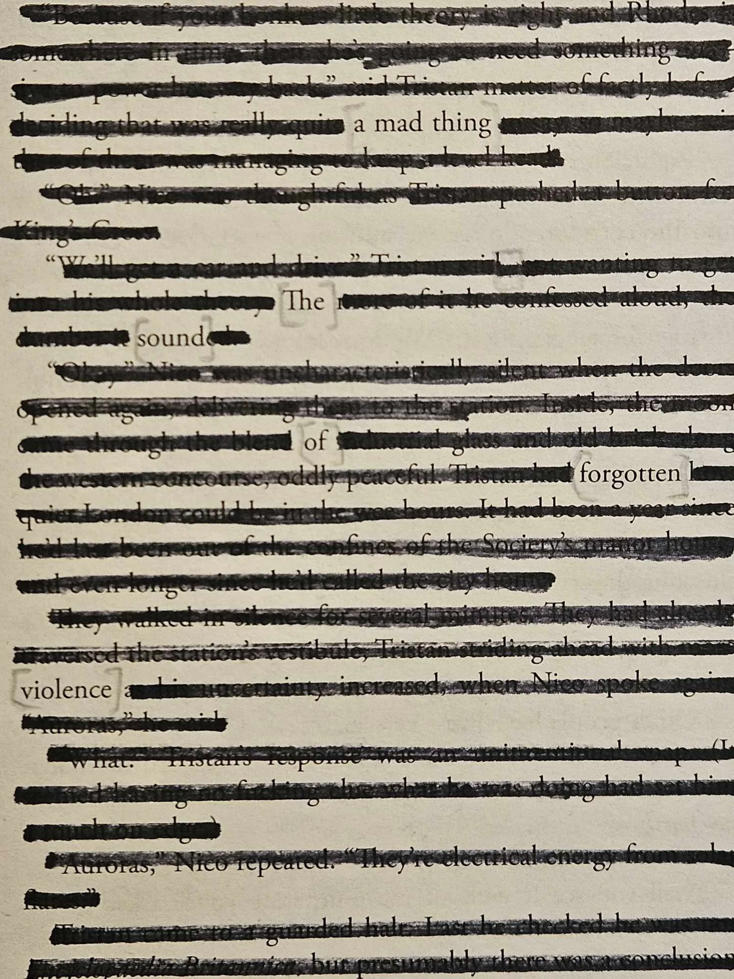 Blackout Poetry in Cornwall, UK