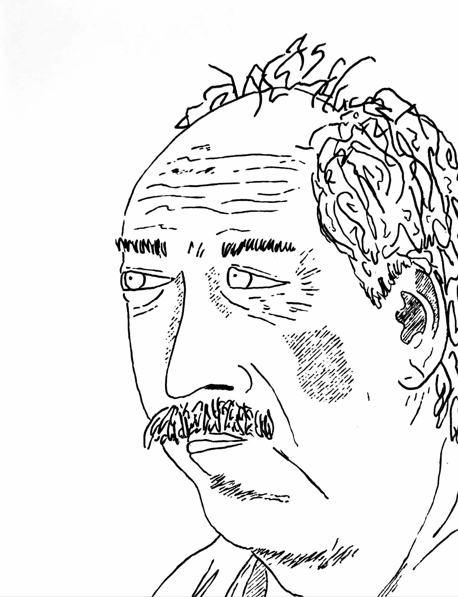 Drawing in Cornwall, UK