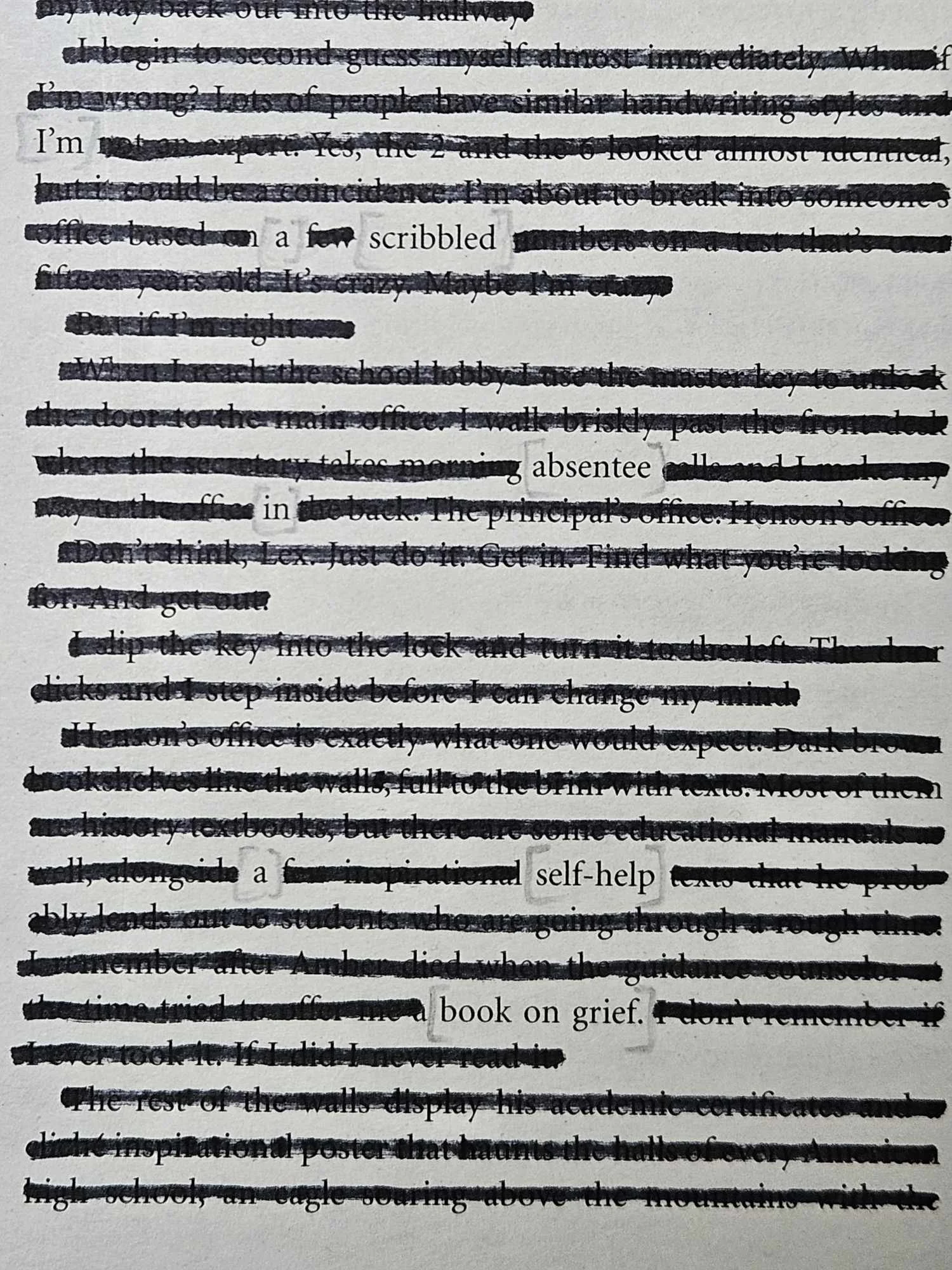  Blackout Poetry in Cornwall, UK 