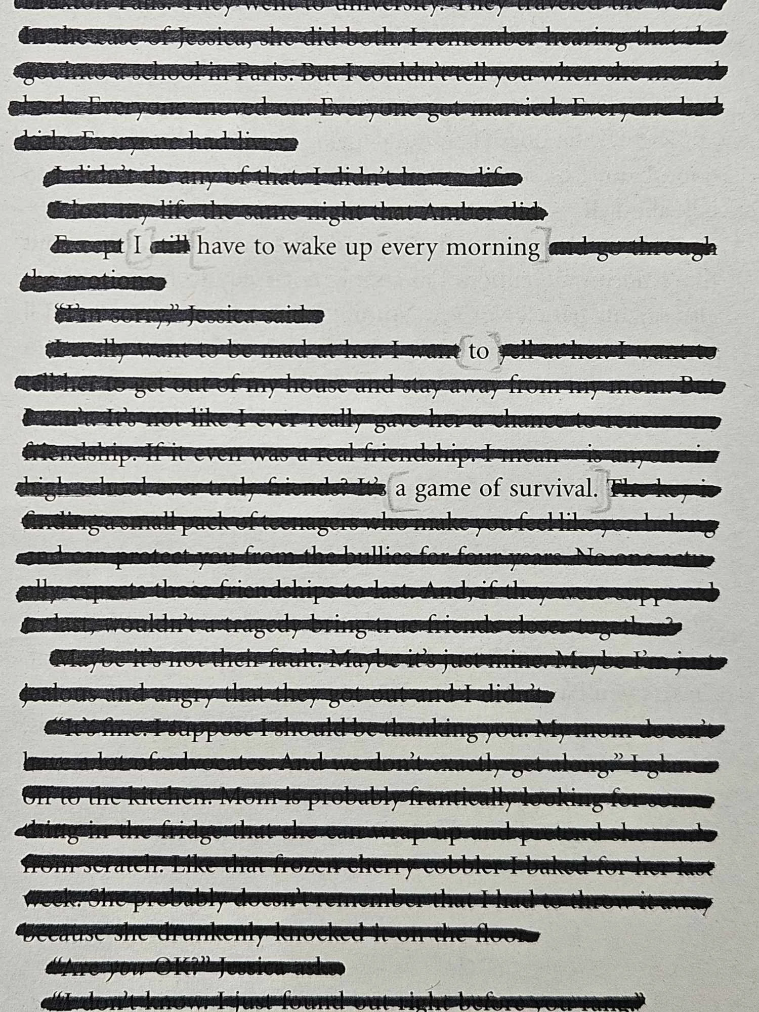  Blackout Poetry in Cornwall, UK 