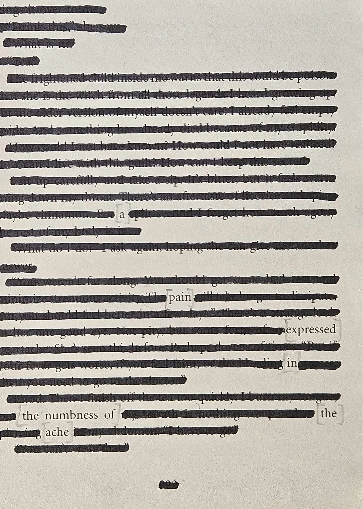 Blackout Poetry in Cornwall, UK