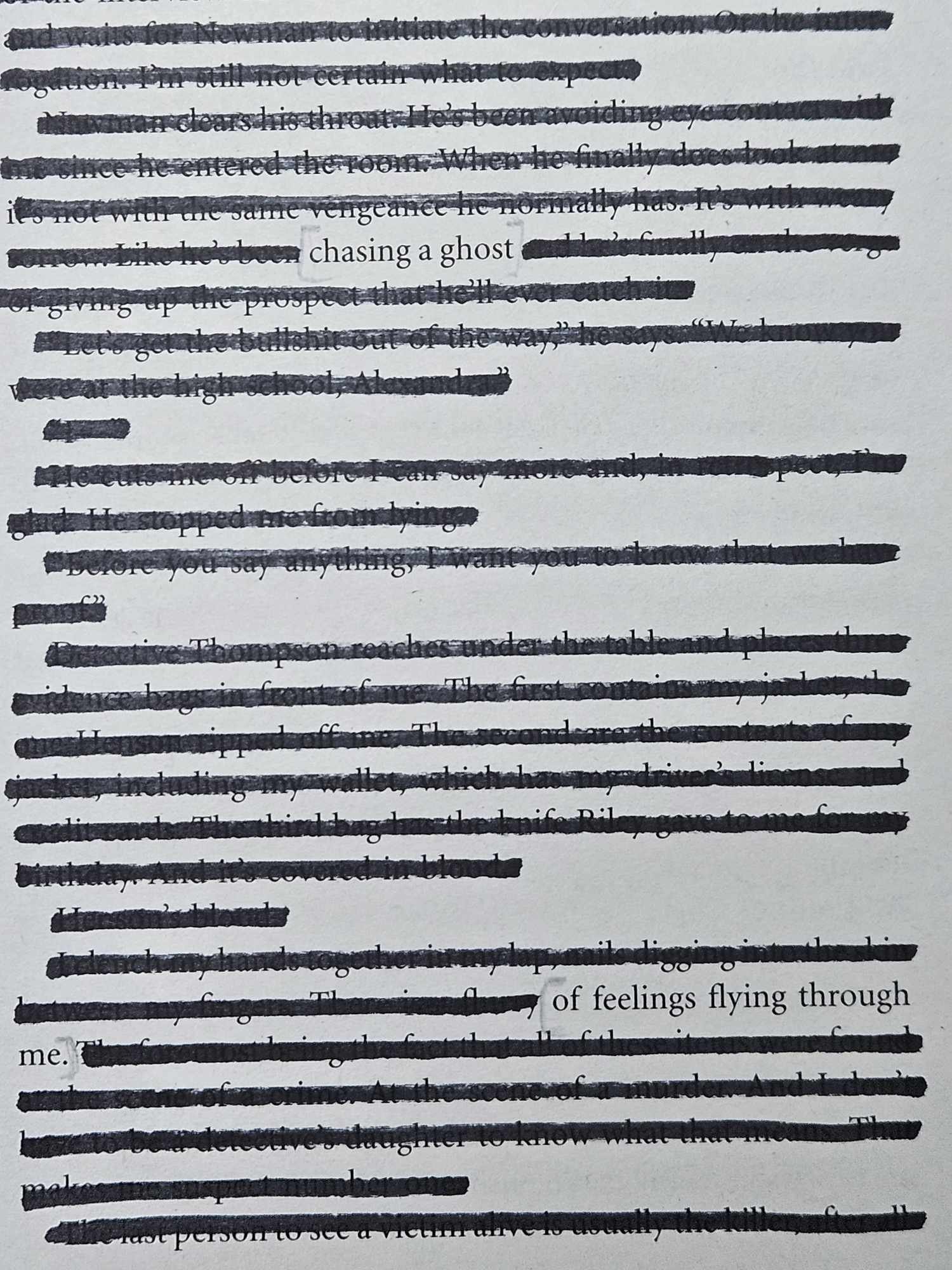 Blackout Poetry in Cornwall, UK