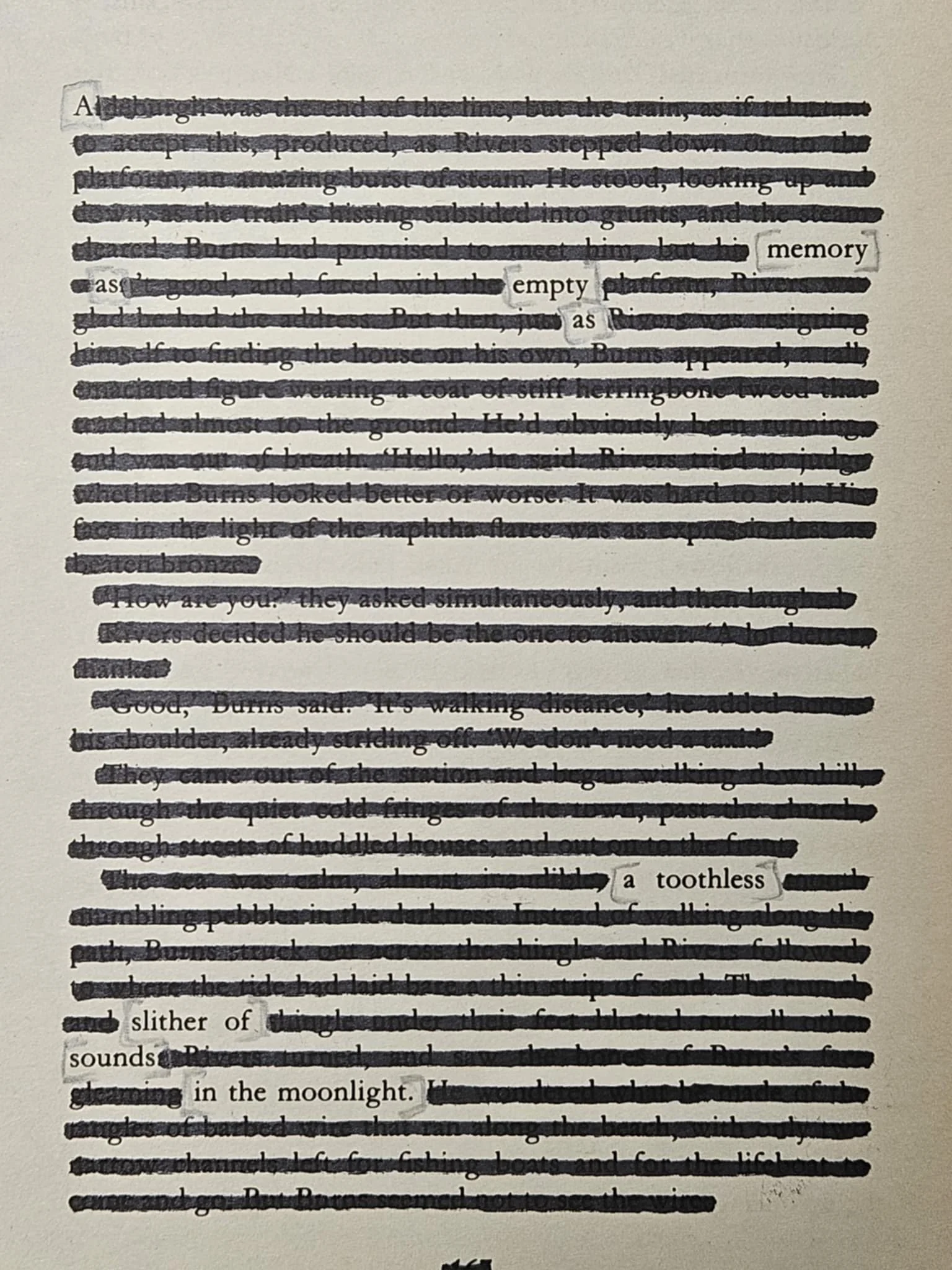  Blackout Poetry in Cornwall, UK 