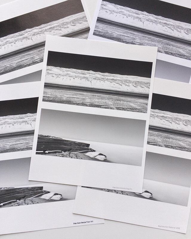 Testing out some new inkjet papers from @redriverpaper for my black and white prints. Really impressed with their Palo Dura Smooth Rag 310, probably going to order a box!
#uponsand
&bull;
&bull;
&bull;
&bull;
&bull;
#seascapes #landscape_lovers #bnw_