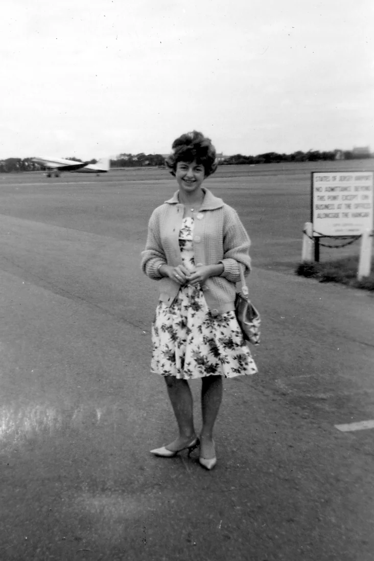 Ann, Jersey Airport, 1961