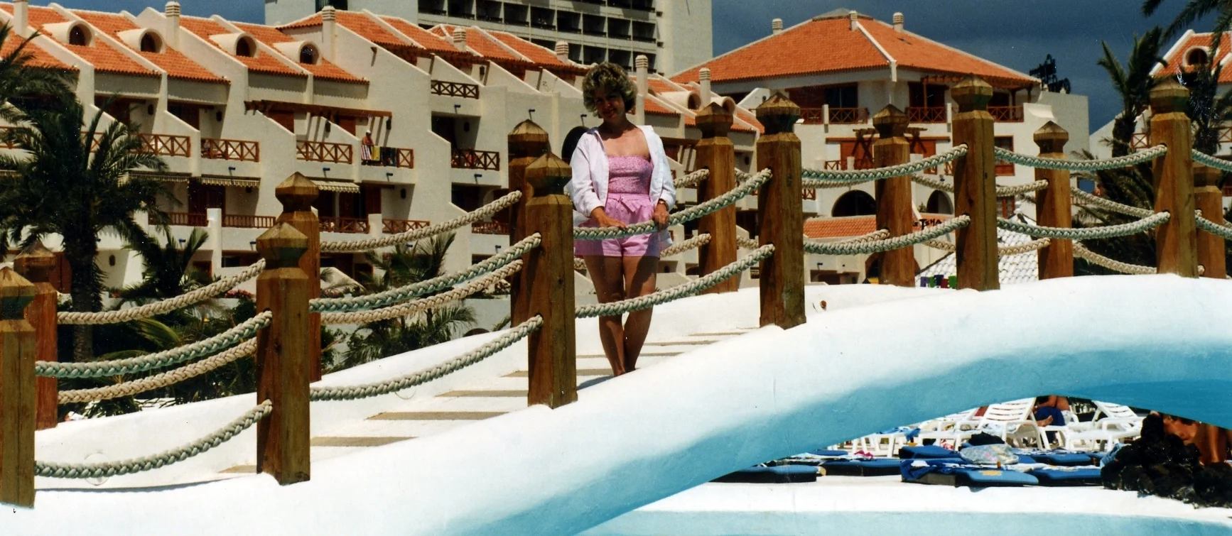 Mum: late 1980s. The big ugly block in the distance is the now-demolished Europa hotel